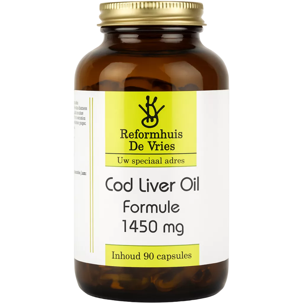 Cod Liver Oil – Ondersteuning voor hart, hersenen en weerstand | 90 capsules