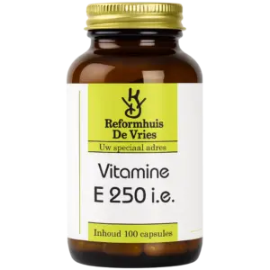 Vitamine E 250 i.e. – Voor hart, bloedsomloop & celbescherming | 100 capsules